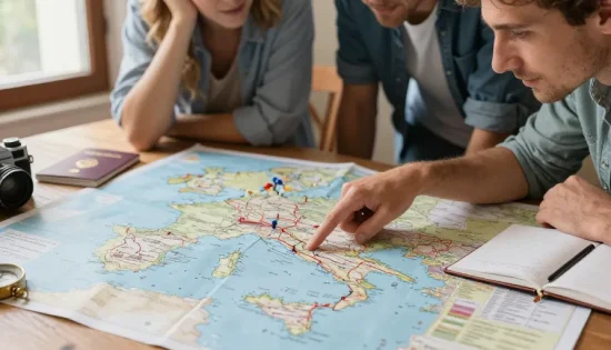 carte géographique de l italie