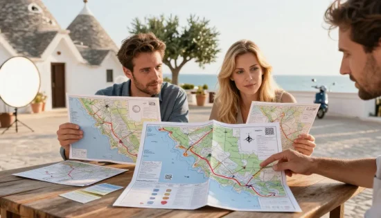 carte touristique pouilles