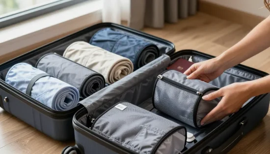 pochette de rangement valise